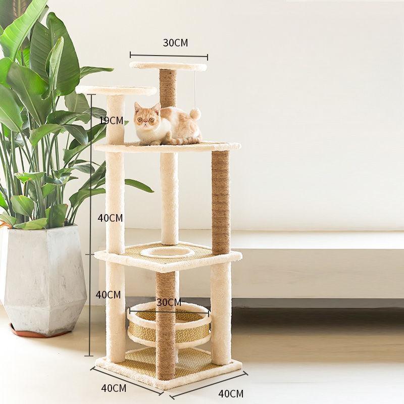 5-Tier Single Nest Cat Tree with Ladder 5-Tier Single Nest Cat Tree with Ladder