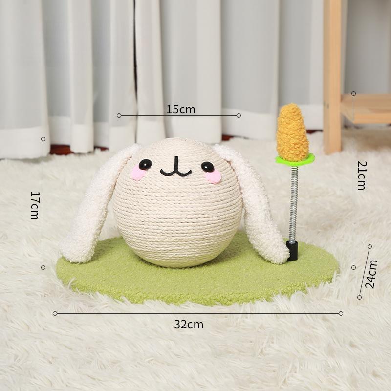 Bunny Cat Scratch Ball – Small Bunny Cat Scratch Ball – Small