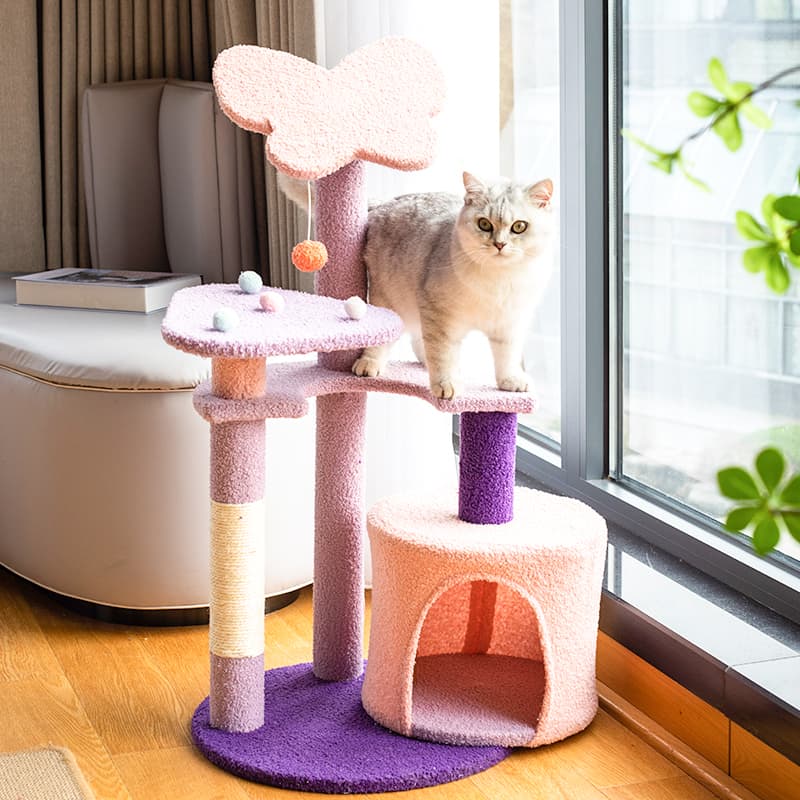 Butterfly Blossom Cat Tree – Upgraded Medium Size Butterfly Blossom Cat Tree – Upgraded Medium Size