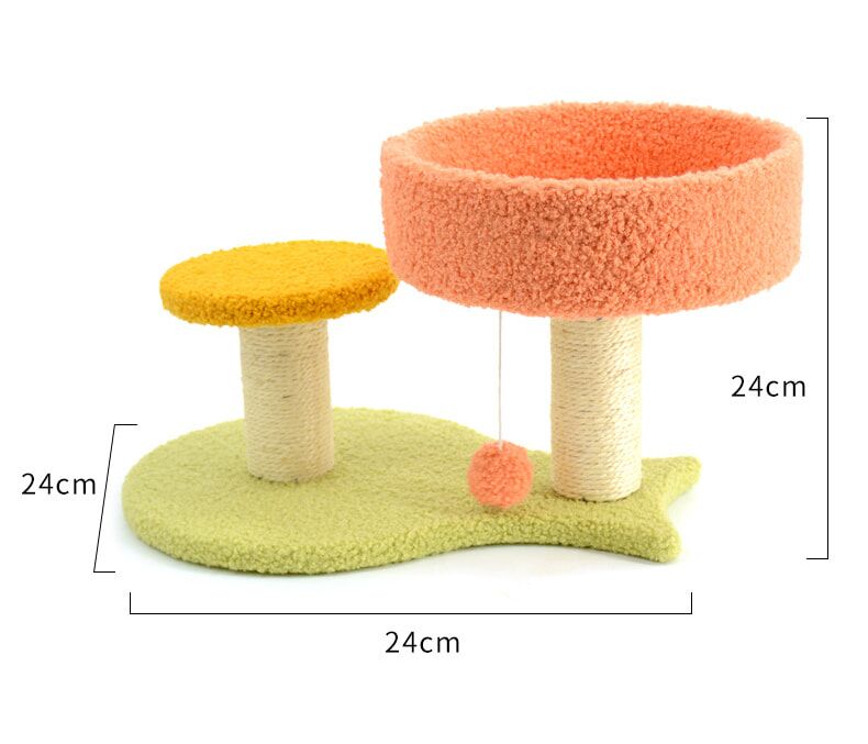 Fish Base Cat Tree with Platform & Nest Fish Base Cat Tree with Platform & Nest