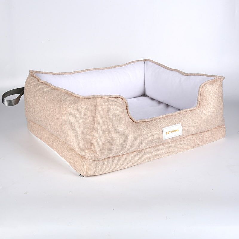Rectangular Pet Bed with Raised Sides β Comfortable Lounger for Cats & Dogs Rectangular Pet Bed with Raised Sides β Comfortable Lounger for Cats & Dogs