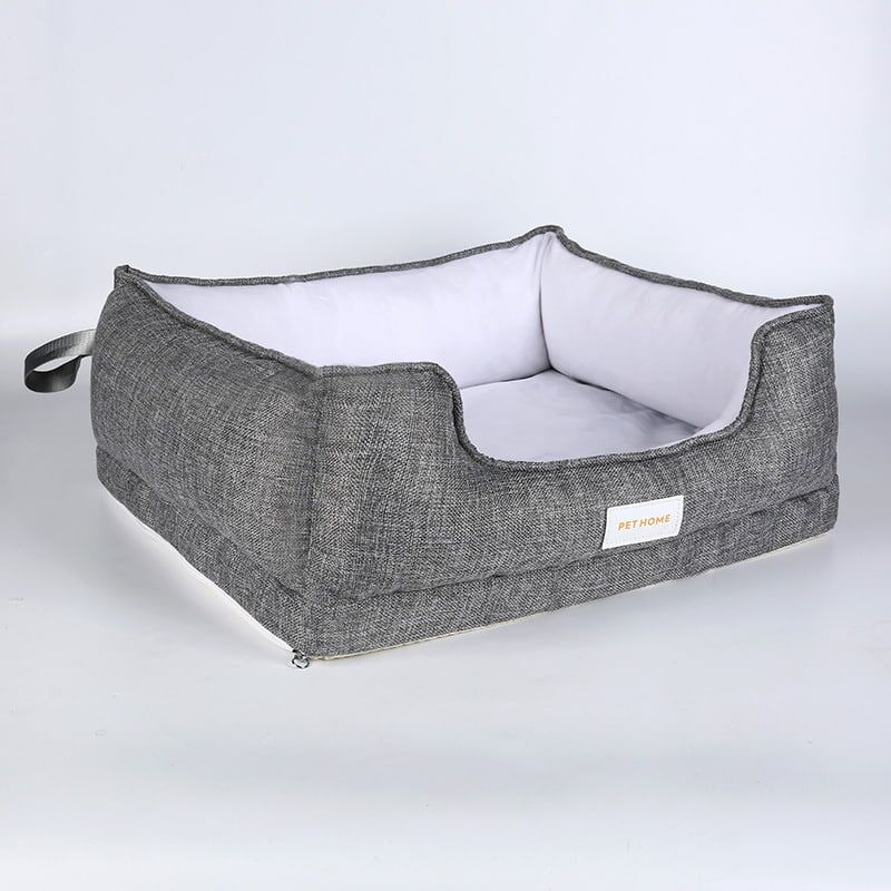 Rectangular Pet Bed with Raised Sides β Comfortable Lounger for Cats & Dogs Rectangular Pet Bed with Raised Sides β Comfortable Lounger for Cats & Dogs