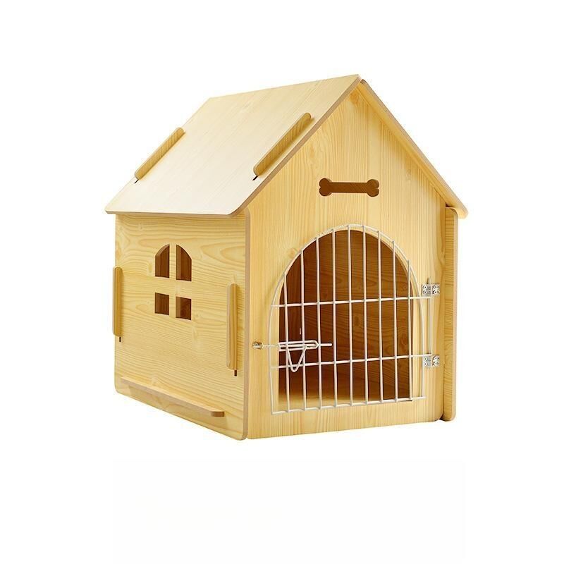 Wooden Pet House with Door β Secure Indoor Dog & Cat Kennel Wooden Pet House with Door β Secure Indoor Dog & Cat Kennel