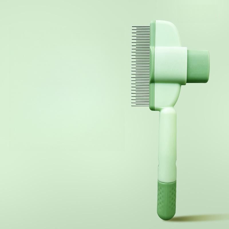 Self-Cleaning Cat Slicker Brush - One-Button Hair Release Self-Cleaning Cat Slicker Brush - One-Button Hair Release