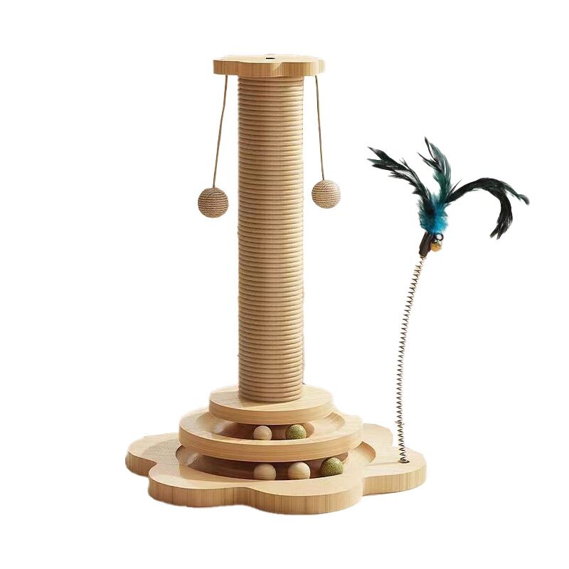 solid wood cat scratching post 46cm sisal rope scratching pole solid wood cat scratching post 46cm sisal rope scratching pole
